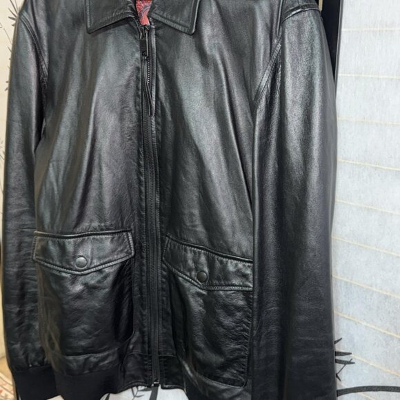 size:54 or L🔥Marc Jacobs men's soft and light Leather Jacket - Picture 7 of 9